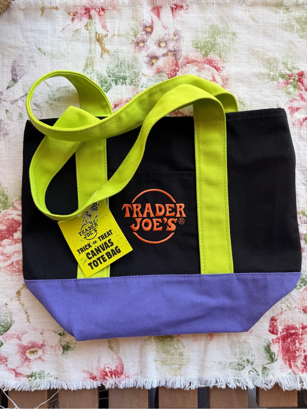Trader Joe's Halloween Trick or Treat Canvas Tote